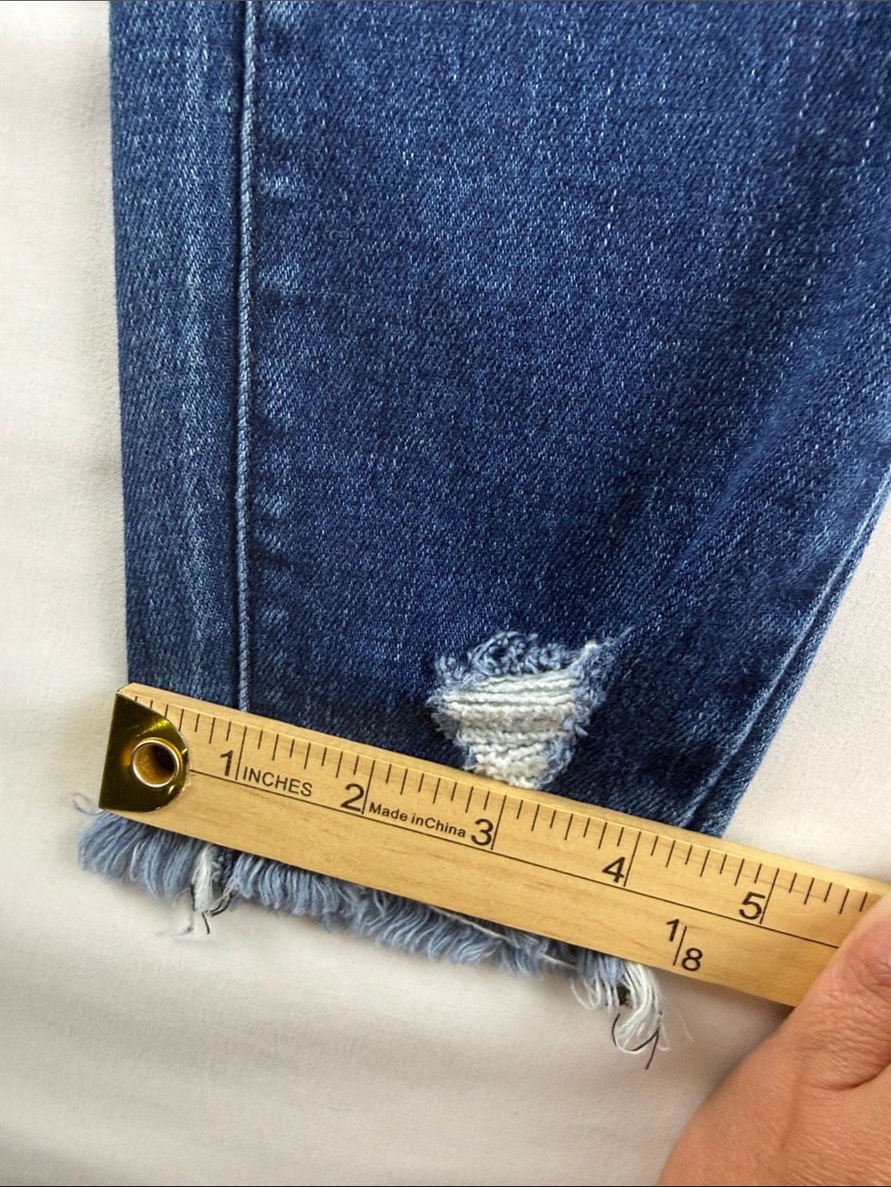 KanCan Skinny Ankle Jeans Distressed Raw Hem Women's Size 28 - Picture 5 of 9
